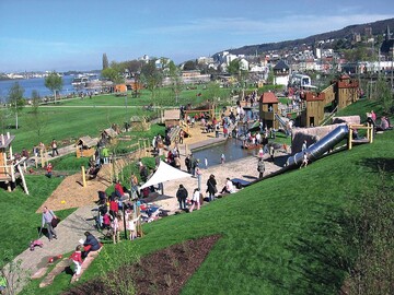 Gefragter Ort im Sommer 2008: Laga-Gelnde in Bingen