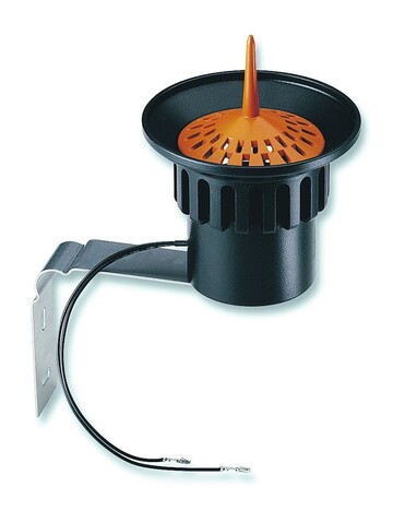 2	Der Claber Regensensor arbeitet mit einer Auffangwanne