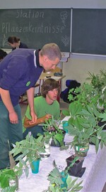 Das anhaltinische Siegerteam beim Pflanzentest