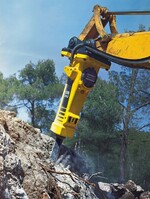 Hydraulikhämmer und Grundmaschinen müssen miteinander harmonieren. Hersteller wie Atlas Copco bieten breite Sortimente an Hämmern für jede Baggergröße.