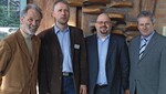 Gute Referenten gefunden: Organisator Markus Reher (2.v.l.) mit Bernd Brüning (l.), Patric Prager (Mitte) und August Forster