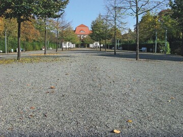 Wassergebundene Wege, wie sie sein sollen: fest, eben und sehr gut nutzbar