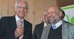Jürgen Rüttgers (links) im Gespräch mit Dr. Karl Schürmann (rechts), Geschäftsführer des VGL Nordrhein-Westfalen – der Ministerpräsident fühlte sich im Haus der Gärtner sichtlich wohl