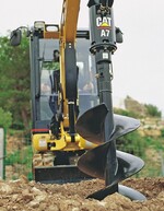 Minibagger baggern manchmal effektiver mit Erdbohrern anstelle von Tieflöffeln