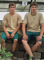 Das Siegerteam (v.l.): Samuel Zöbisch und Marius Röger