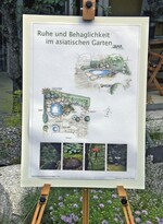 3 Eine hochwertige Präsentation für eine hochwertige Leistung – auf einer Staffelei sieht der Entwurfsplan aus wie ein kleines Kunstwerk