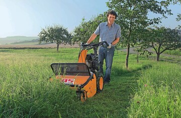 1 Mit einem einfachen, aber wirkungsvollen Steinschlagschutz fr den Bediener kommt das Modell 570 von AS-Motor daher 