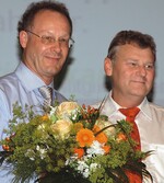 Hans Christian Leonhards (l.) übernimmt von Manfred Lorenz