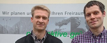 1 Sind aus dem Studium direkt in die Selbststndigkeit gestartet: Nico Huth und Steve Seegeler