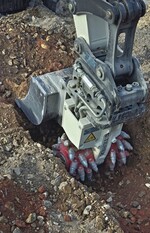 Fräsen und Baggern in einem