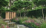 1 Der Laurent-Perrier Garden  beeindruckte durch betont gedämpfte Farben und japanische Stilelemente.
