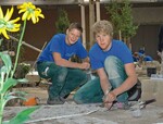Fabian Deißenböck und Heinz Achatz von Georg Thalmeier Garten- und Landschaftsbau haben den Bayern-Cup gewonnen.