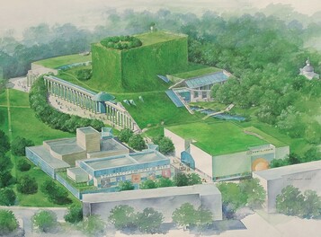 1 Die Oper und Philharmonie erhebt sich aus der umliegenden grnen Landschaft  so die Vision der Architekten.