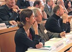 Jana Neuman aus Berlin stellte den praktischen Einsatz der neuen Branchensoftware GreenCycle in der Entwurfsplanung von Freianlagen vor.