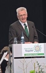 MP Winfried Kretschmann bei der Eröffnungsrede in Nagold