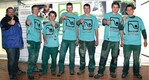 Philipp Wolf und Johannes Dicke (4. und 5. von links) gewannen in NRW (Namen aller Teilnehmer auf www.facebook.com/DEGAGaLaBauCampos).