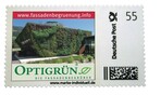 Fassadenbegrünung als Briefmarke