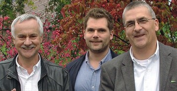Sven Bartlke (rechts) und Richard Jger (Mitte),