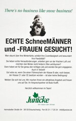 Winterharte Schneemänner gesucht!