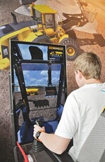 4 Verladeübungen für Nachwuchsfahrer am Simulator bei Volvo