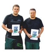 Die stolzen Sieger: Lukas Radermacher (l.) und Julian Tappe