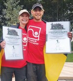 1 Trotz typisch nordischer  Baustelle überzeugten die Baden-württemberger Landschaftsgärtner Monja Langenbacher und Christoph Wanner.