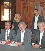 OB Wolfgang G. Müller (Lahr), Ulrike Karl, Hubert Möhrle, Tobias de Haën, Martin Richter