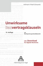 Neuerscheinung der Bauvertragsklauseln