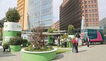 Pop-up-Park am Potsdamer Platz im Rahmen der Kampagne „Grün in die Stadt“