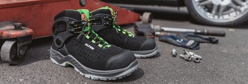 Die Modelle der ,Biomex Protection-Serie schtzen vor dem Umknicken (hier Tommaso Mid ESD S1P)