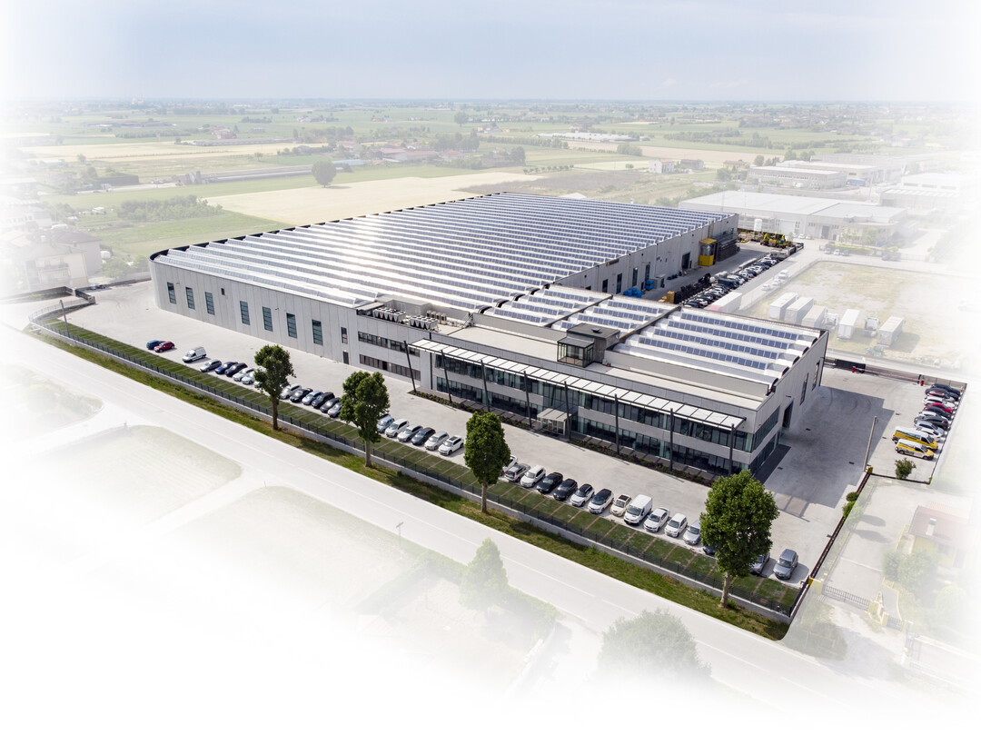 das seit 2020 betriebene Produktions- und Firmengebäude der Energreen S.P.A.