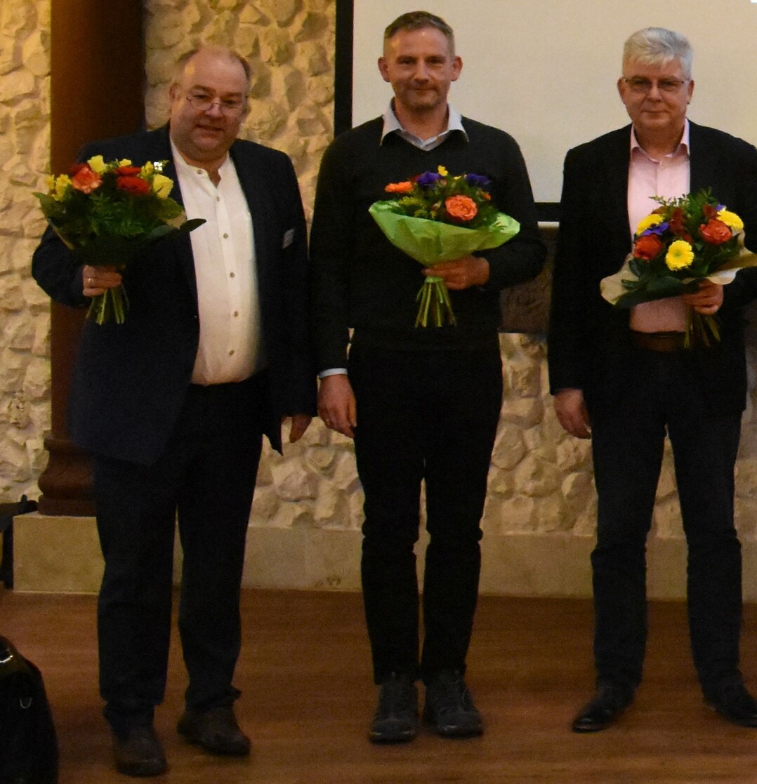 VGL Sachsen, v.l. Prsident Andreas Wehle, Vizeprsidenten Jens Schne und Christoph Wolf