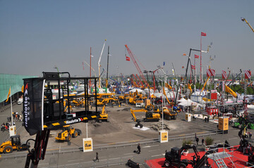 Sprbar weniger Gedrnge herrschte Ende April auf der Baumaschinenmesse Intermat in Paris