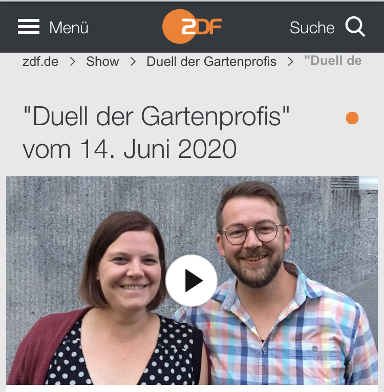 Duell der Gartenprofis im ZDF erreicht Bestwerte DEGA GALABAU das