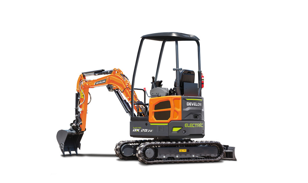 DerKompaktbagger DX20ZE-7 von Develon