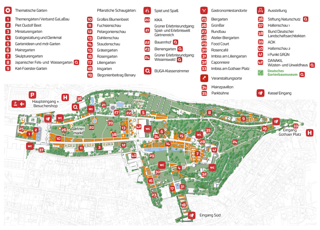 BUGA Erfurt - Gelndeplan egapark