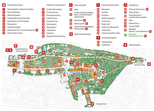 BUGA Erfurt - Gelndeplan egapark
