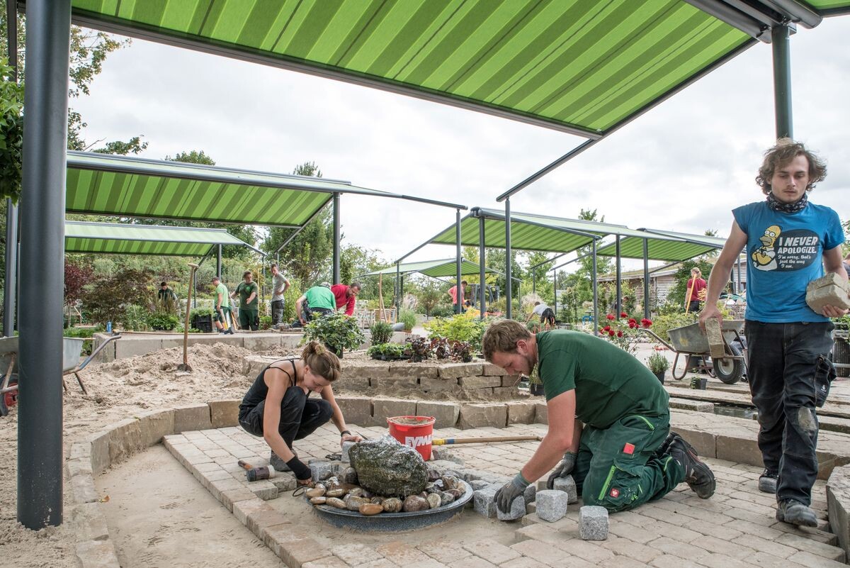 Erweiterte Lehrbaustelle im Park der Gärten eingeweiht DEGA GALABAU