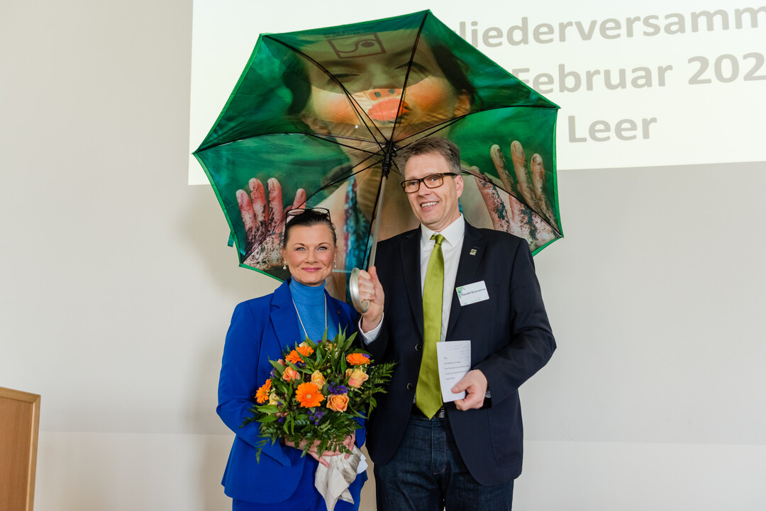Harald Kusserow, Prsident des Verbands Niedersachsen-Bremen, mit Gitta Connemann, stellv. Vorsitzende der CDU/CSU-Bundestagsfraktion