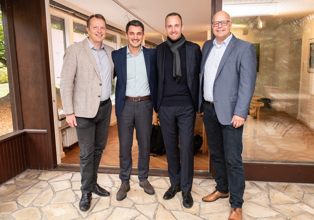 Die Geschftsfhrung der zuknftigen Aco GmbH: v.l. Thomas Bendixen, Alexander Airich, Sebastian Danckert-Ebens, Thomas Bannas