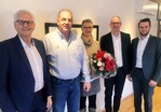 V.l.n.r. Herr Ulrich Geiger (Geiger Facility Management), Herr Bernhard Lengeling (Lengeling Service), Eva-Maria Lengeling (Lengeling Service), Herr Thomas Braun (Geiger Facility Management), Herr Alexander Geiger (Geiger Facility Management)
