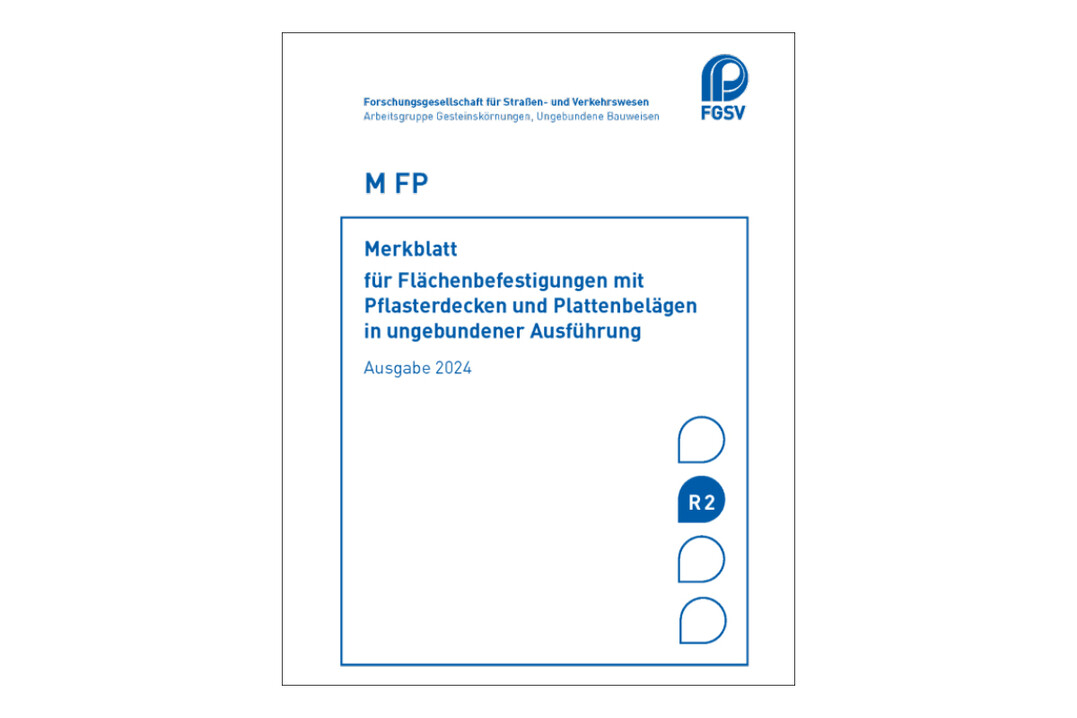 FGSV 618/1M FP - Merkblatt fr Flchenbefestigungen mit Pflasterdecken und Plattenbelgen in ungebundener Ausfhrung, Ausgabe 2024, 52 S. A 5 (R 2)
