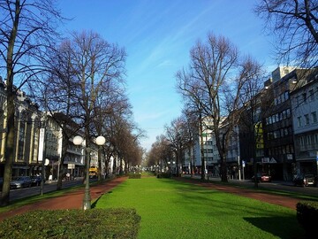 Die vier Wallstraen sind charakteristisch fr die Stadt Krefeld.