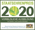 Der Staatsehrenpreis für vorbildliche Ausbildung im
Garten- und Landschaftsbau geht in die nächste Runde.