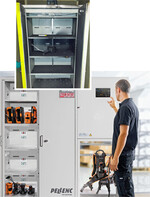 Der neue Lade- und Lagerschrank Securion Pro von Pellenc ist ein Akku-Lagerschrank mit integrierter Charging-Station.