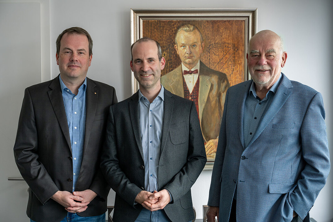 Karl Krüger GmbH & Co. KG.: Die Geschäftsführer Karsten Krüger, Kai Sebastian Krüger, Konrad Krüger (v.l.)