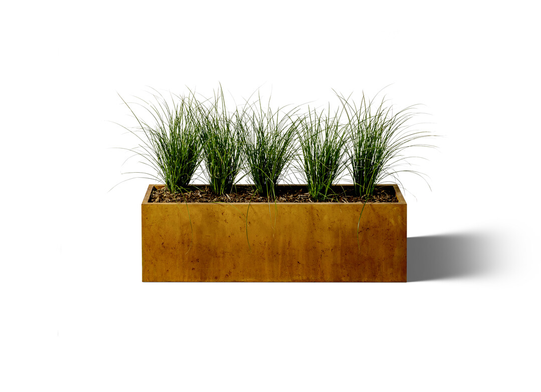 Mit Elefantengras oder Bambus bepflanzt, bietet die planter-Reihe GDM Rectangular in drei Ausfhrungen einen
dekorativen und effektiven Sichtschutz im Garten- und Auenbereich.