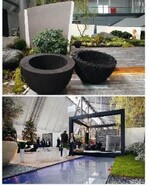 oben: „facetten.Reich“ von Walker GalaBau aus Sindelfingen unten: „Einblicke-Emotionen-Perspektiven“ von Thomas Heumann