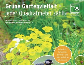Der VGL hat eine Broschre mit dem Titel Grne Gartenvielfalt  jeder Quadratmeter zhlt herausgegeben. 