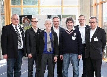 von links nach rechts: Siegfried Mogck, Fabian Maier, Klaus W. Knig, Ingo Vogel, Michael Grimm, Bernd Schlmer, Albrecht Braun
